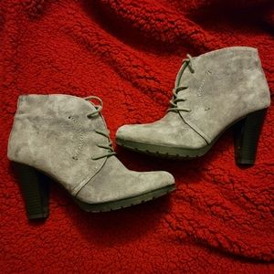 White Mountain Lace Up Booties